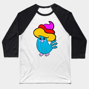 Chicken Cupcake Baseball T-Shirt